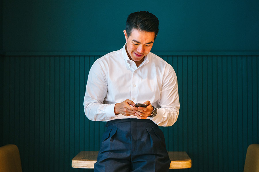 Business Man on his Phone Business Man on his Phone